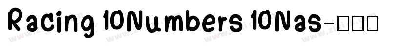 Racing Numbers Nas字体转换